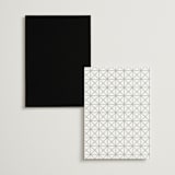 "New York Skyline" - Wedding Weekend Itinerary Cards in Noir by Melinda Denison - Back of Card Options