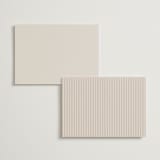 "Mirin" - Wedding Weekend Itinerary Cards in Linen by Kate Ahn - Back of Card Options