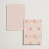 "Cheers to Love" - Wedding Weekend Itinerary Cards in Scarlet by Cass Loh - Back of Card Options