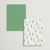 "Plain Air" - Wedding Weekend Itinerary Cards in Meadow by Petra Kern - Back of Card Options