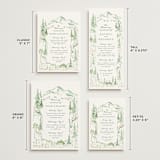 "Plain Air" - Wedding Weekend Itinerary Cards in Meadow by Petra Kern - Formats Available