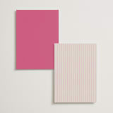 "Whimsical Hand Illustrated Crest" - Wedding Weekend Itinerary Cards in Peony by Jackie Crawford - Back of Card Options
