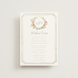 "Chelsea" - Wedding Weekend Itinerary Cards in Hibiscus by Everett Paper Goods - Front