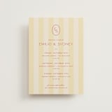 "palmetto" - Wedding Weekend Itinerary Cards in Lemon by Ellen Schlegelmilch - Front