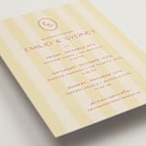 "palmetto" - Wedding Weekend Itinerary Cards in Lemon by Ellen Schlegelmilch - Detail