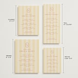 "palmetto" - Wedding Weekend Itinerary Cards in Lemon by Ellen Schlegelmilch - Formats Available