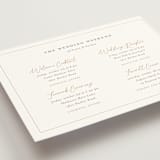 "kouignette" - Wedding Weekend Itinerary Cards in Chiffon by chocomocacino - Detail