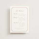 "Avery" - Wedding Weekend Itinerary Cards in Dusty Pink by Jennifer Postorino - Front
