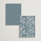 "Wreath In Bloom" - Wedding Weekend Itinerary Cards in Lake by Leah Bisch - Back of Card Options