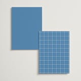 "Brooklyn" - Wedding Weekend Itinerary Cards in Cerulean by Ellen Schlegelmilch - Back of Card Options