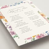 "Floral Pop" - Wedding Weekend Itinerary Cards in Tropical by Itsy Belle Studio - Detail
