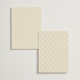 "Red Hearts" - Wedding Weekend Itinerary Cards in Champagne by Helena Vitto - Back of Card Options