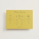 "Calia " - Wedding Weekend Itinerary Cards in Caribbean Citrus by Ani Somi - Front