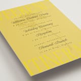 "Bloom" - Wedding Weekend Itinerary Cards in Caribbean Citrus by Morgan Kendall - Detail