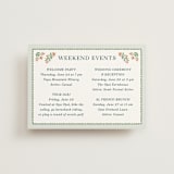 "River Valley" - Wedding Weekend Itinerary Cards in Pine by Paper Sun Studio - Front