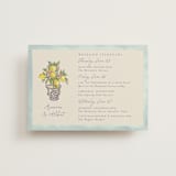"Amalfi Coast Wedding" - Wedding Weekend Itinerary Cards in Aqua by Chris Griffith - Front