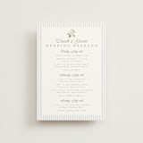 "Ocean Point" - Wedding Weekend Itinerary Cards in Sky by Everett Paper Goods - Front