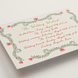 "Chantilly" - Wedding Weekend Itinerary Cards in Sunset by Maja Cunningham - Detail