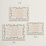 "Chantilly" - Wedding Weekend Itinerary Cards in Sunset by Maja Cunningham - Formats Available