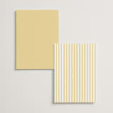 "Curved Frame" - Wedding Weekend Itinerary Cards in Citrine by Emily Betts - Back of Card Options