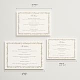 "Monogramed" - Wedding Weekend Itinerary Cards in Blush by Susan Moyal - Formats Available