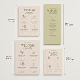 "Soria" - Wedding Weekend Itinerary Cards in Meadow by Melanie Kosuge - Formats Available