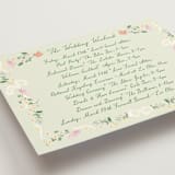 "spring draped garland" - Wedding Weekend Itinerary Cards in Spring by Phrosné Barwood - Detail