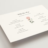 "botanical cameo" - Wedding Weekend Itinerary Cards in Swan by Lori Wemple - Detail