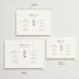 "botanical cameo" - Wedding Weekend Itinerary Cards in Swan by Lori Wemple - Formats Available