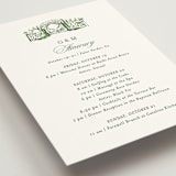 "gates and pillars" - Wedding Weekend Itinerary Cards in Sap by Becky Nimoy - Detail
