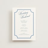 "Marenza" - Wedding Weekend Itinerary Cards in Bluebell by Jessica Williams - Front