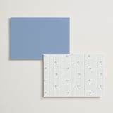 "Constance" - Wedding Weekend Itinerary Cards in Sky by Robert and Stella - Back of Card Options