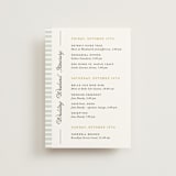 "Penumbra" - Wedding Weekend Itinerary Cards in Garden by Snow and Ivy - Front