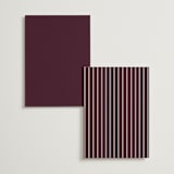 "Engraved names" - Wedding Weekend Itinerary Cards in Burgundy by Stacey Meacham - Back of Card Options