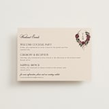 "Romantics" - Wedding Weekend Itinerary Cards in Merlota by Susan Moyal - Front