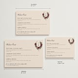 "Romantics" - Wedding Weekend Itinerary Cards in Merlota by Susan Moyal - Formats Available