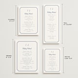 "Deluxe" - Wedding Weekend Itinerary Cards in Blueberry by Carolyn MacLaren - Formats Available