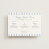 "Pillowy border" - Wedding Weekend Itinerary Cards in Ocean by Creo Study - Front
