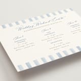 "Pillowy border" - Wedding Weekend Itinerary Cards in Ocean by Creo Study - Detail