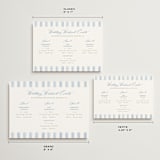 "Pillowy border" - Wedding Weekend Itinerary Cards in Ocean by Creo Study - Formats Available
