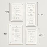 "Fleur Corner" - Wedding Weekend Itinerary Cards in French Blue by Carolyn MacLaren - Formats Available