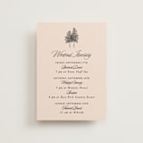 "Arboretum" - Wedding Weekend Itinerary Cards in Almond by Morgan Kendall - Front