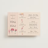 "Velvet Cherry" - Wedding Weekend Itinerary Cards in Cherry by Sarah Rosenthal - Front