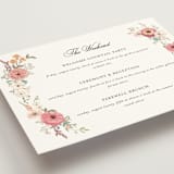 "Cherished" - Wedding Weekend Itinerary Cards in Sunset by Susan Moyal - Detail