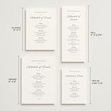 "Together Always" - Wedding Weekend Itinerary Cards in Chiffon by Eric Clegg - Formats Available