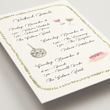 "Barolo" - Wedding Weekend Itinerary Cards in Deep Blush by Pati Cascino - Detail