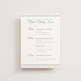 "Patterned florals" - Wedding Weekend Itinerary Cards in Powder by Creo Study - Front