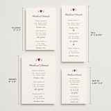 "Two Hearts" - Wedding Weekend Itinerary Cards in Lily by Pati Cascino - Formats Available