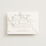 "Autumnal" - Wedding Weekend Itinerary Cards in Fawn by AK Graphics - Front