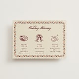 "Mughal Gardens" - Wedding Weekend Itinerary Cards in Ivory by Sherley Ferreira - Front